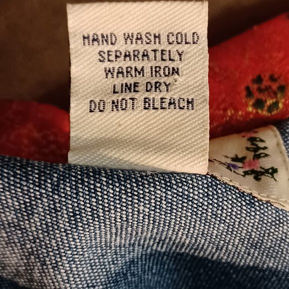 COPY - Tantrums,  womens cat embroidered denim large button up jacket. - Picture 4 of 11